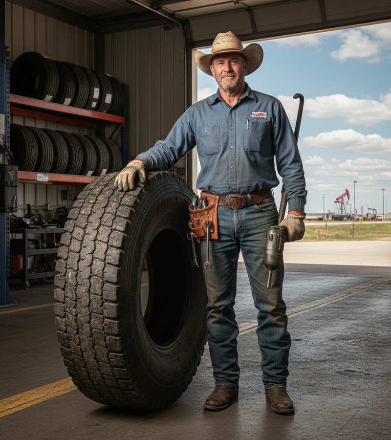 Lone Star Tire Services technician